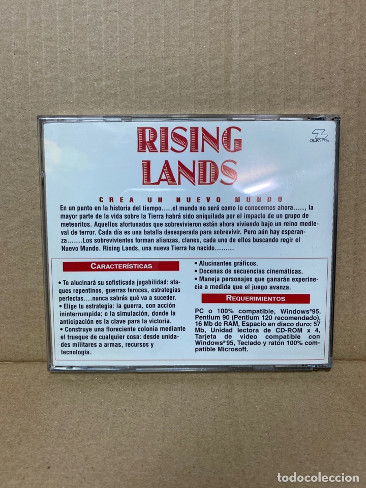 Videojuegos y consolas: PC RISING LANDS, juego PC. Cd como nuevo - Foto 2