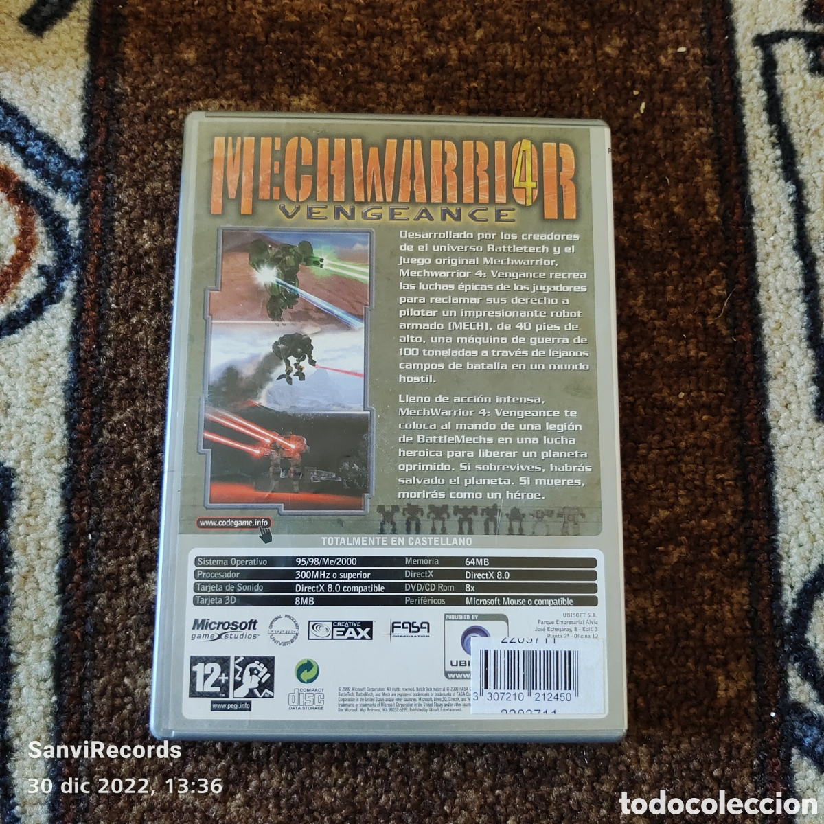 Videojuegos y consolas: PC-CD-ROM: MECHWARRIOR 4 VENGEANCE (UBISOFT) - Foto 2