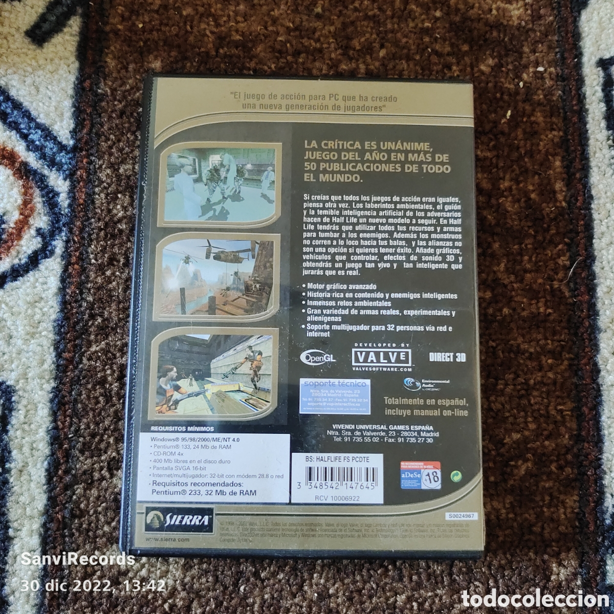 Videojuegos y consolas: PC-CD-ROM: HALF-LIFE (SIERRA) - Foto 2