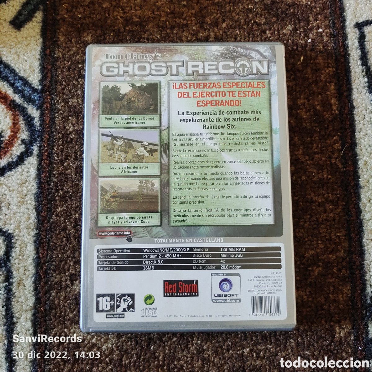 Videojuegos y consolas: PC-CD-ROM: TOM CLAYNES, GHOST RECON (UBISOFT) - Foto 2
