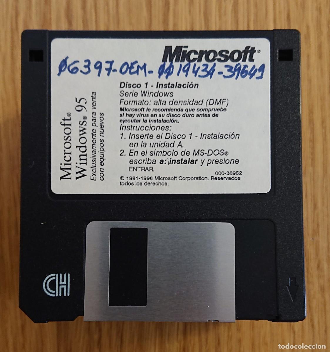Videojuegos y consolas: Windows 95 21 discos 3 1/2 pulgadas - Foto 1