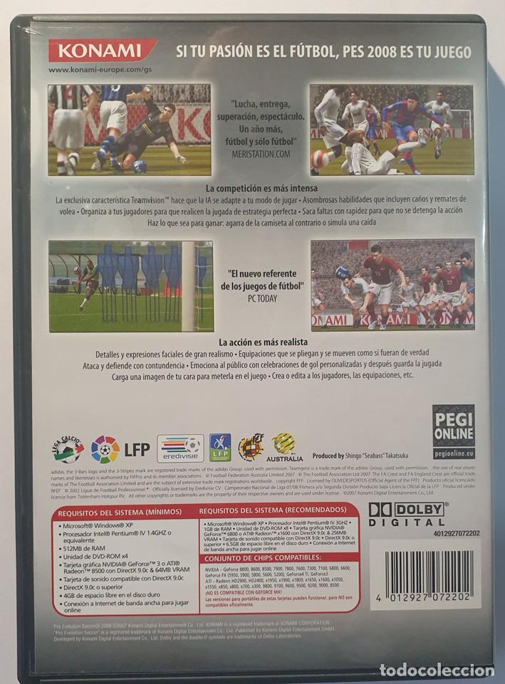 Videojuegos y consolas: JUEGO PC PES 2008 PRO EVOLUTION SOCCER - LFP RONALDO BUFON - Foto 3
