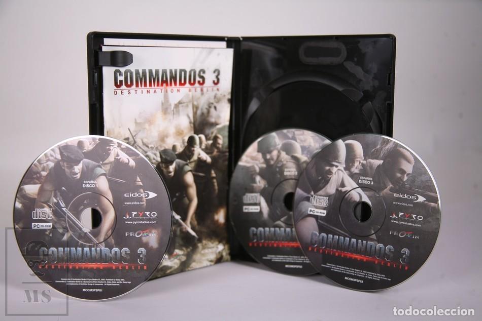 Videojuegos y consolas: Video Juego PC/ CD ROM - Commandos 3 Destination Berlin - 3 Discos - Eidos - Edici&oacute;n Espa&ntilde;a - 2003 - Foto 3