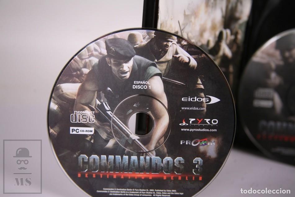Videojuegos y consolas: Video Juego PC/ CD ROM - Commandos 3 Destination Berlin - 3 Discos - Eidos - Edici&oacute;n Espa&ntilde;a - 2003 - Foto 4