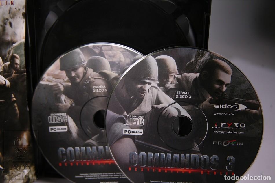 Videojuegos y consolas: Video Juego PC/ CD ROM - Commandos 3 Destination Berlin - 3 Discos - Eidos - Edici&oacute;n Espa&ntilde;a - 2003 - Foto 5