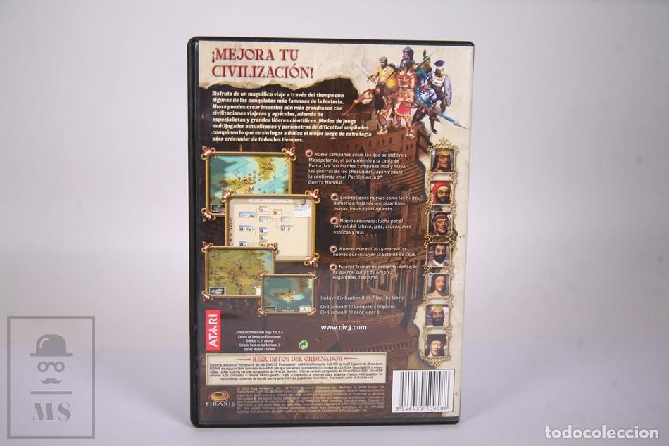 Videojuegos y consolas: Video Juego PC/ CD ROM - Civilization III Conquests - Sid Meier s - Atari - 2003 - Foto 4