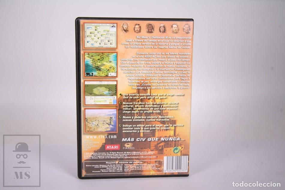 Videojuegos y consolas: Video Juego PC/ CD ROM - Civilization III Mas CIV Que Nunca - Sid Meier s - Atari - 2002 - Foto 4
