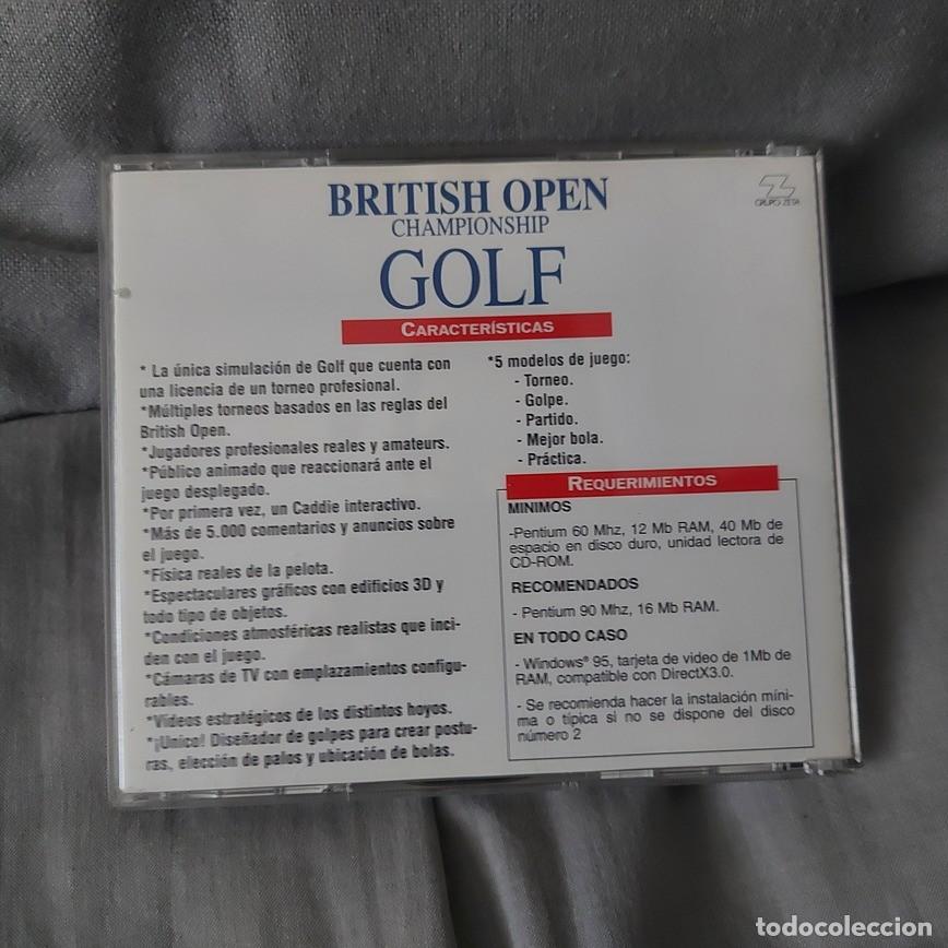 Videojuegos y consolas: PC CD-ROM BRITISH OPEN CHAMPIONSHIP GOLF ** COMO NUEVO ** - Foto 2