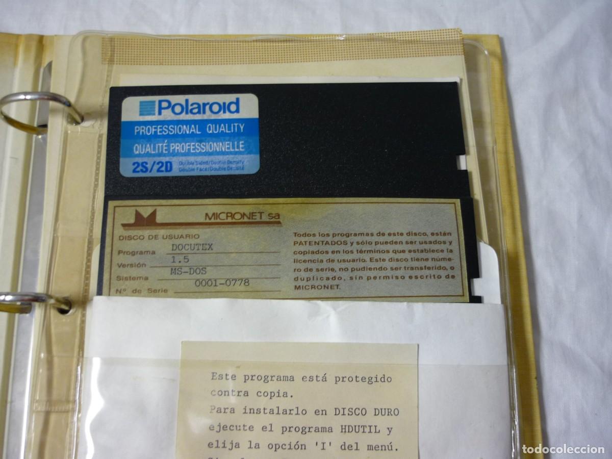 Videojuegos y consolas: Programa Docutex Micronet de disquetes flexibles de 5 1/4 - Foto 7