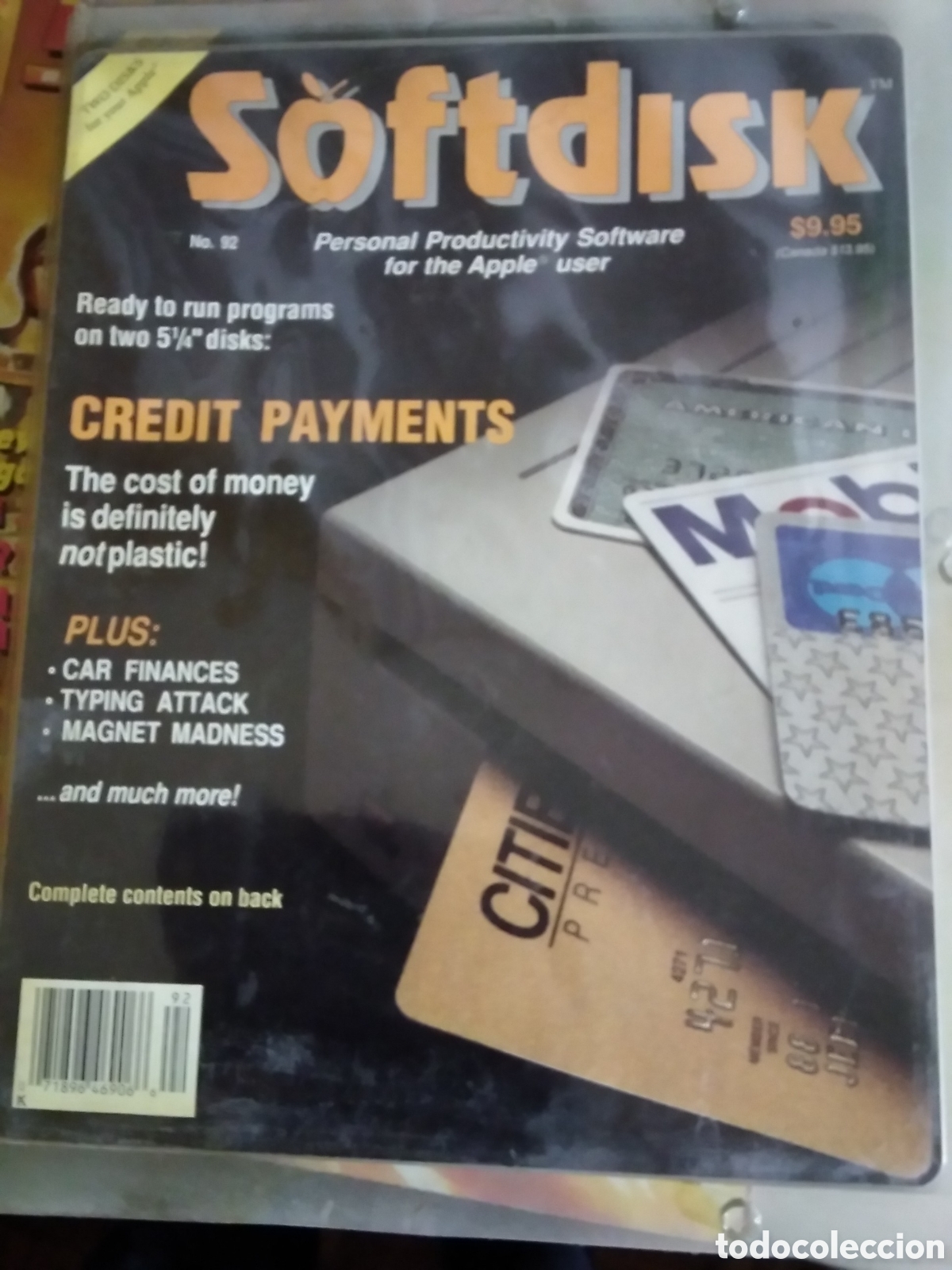 Videojuegos y consolas: Softdisk 92 software para Apple User incluye dos disquetes flexibles - Foto 1