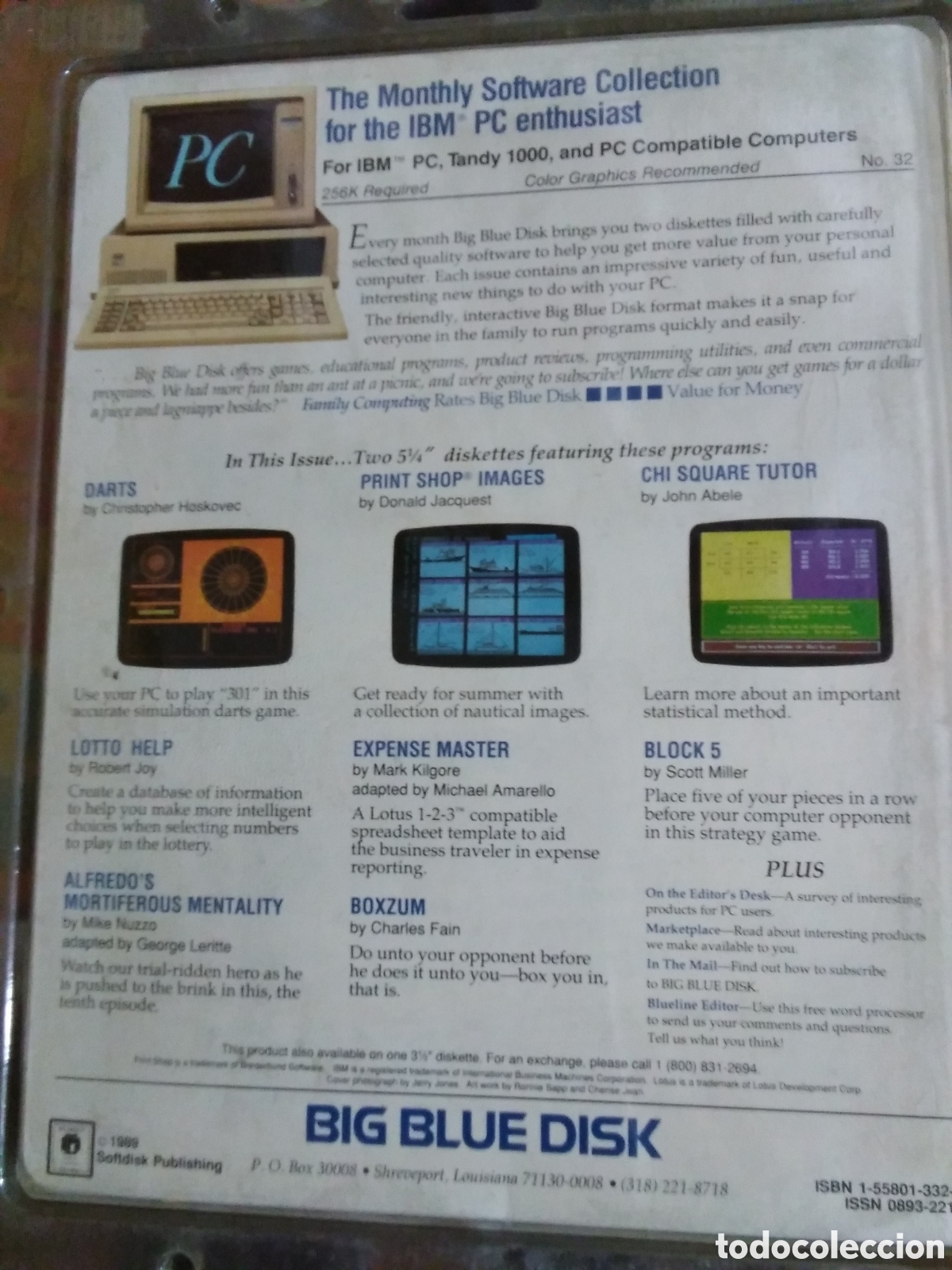 Videojuegos y consolas: Big Blue Disk 32 software pc User incluye dos disquetes flexibles - Foto 2