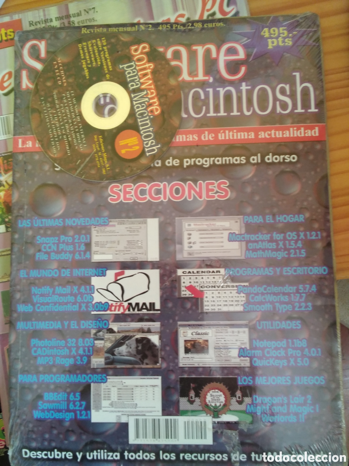 Videojuegos y consolas: Software macintosh n&uacute;mero 2 para pc incluye cd - Foto 1