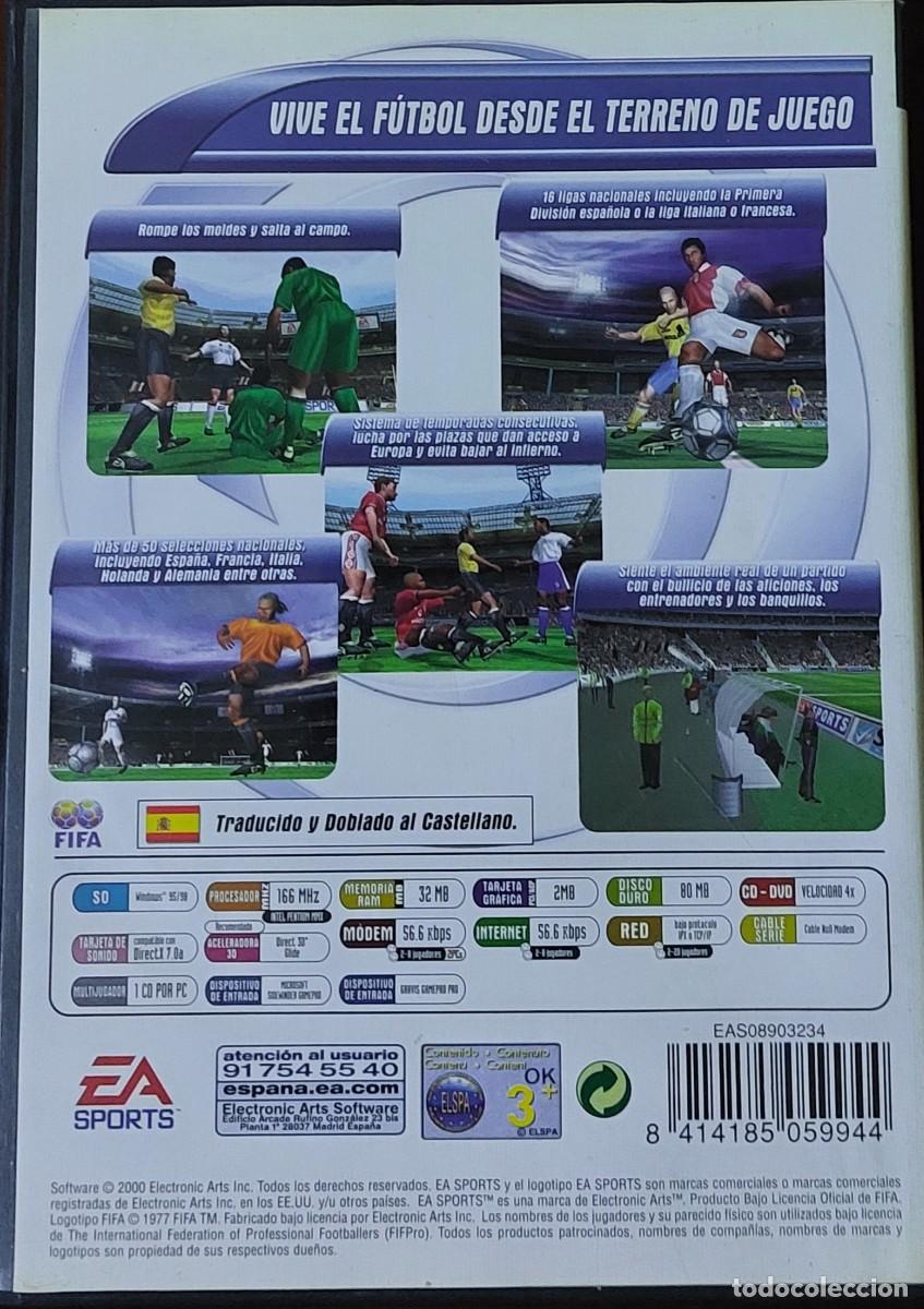Videojuegos y consolas: Fifa 2001 EA Sports PC CD - Foto 2