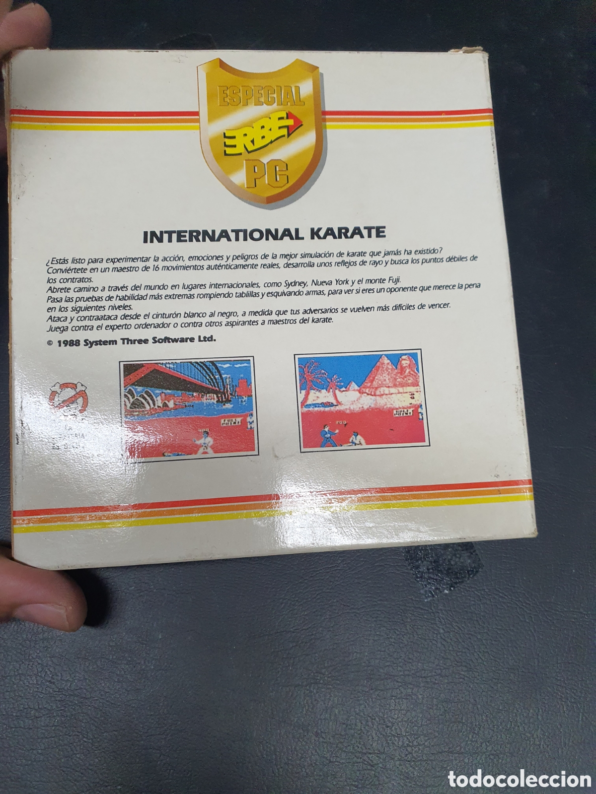 Videojuegos y consolas: Juego de pc ERBE antiguo internacional KARATE - Foto 2