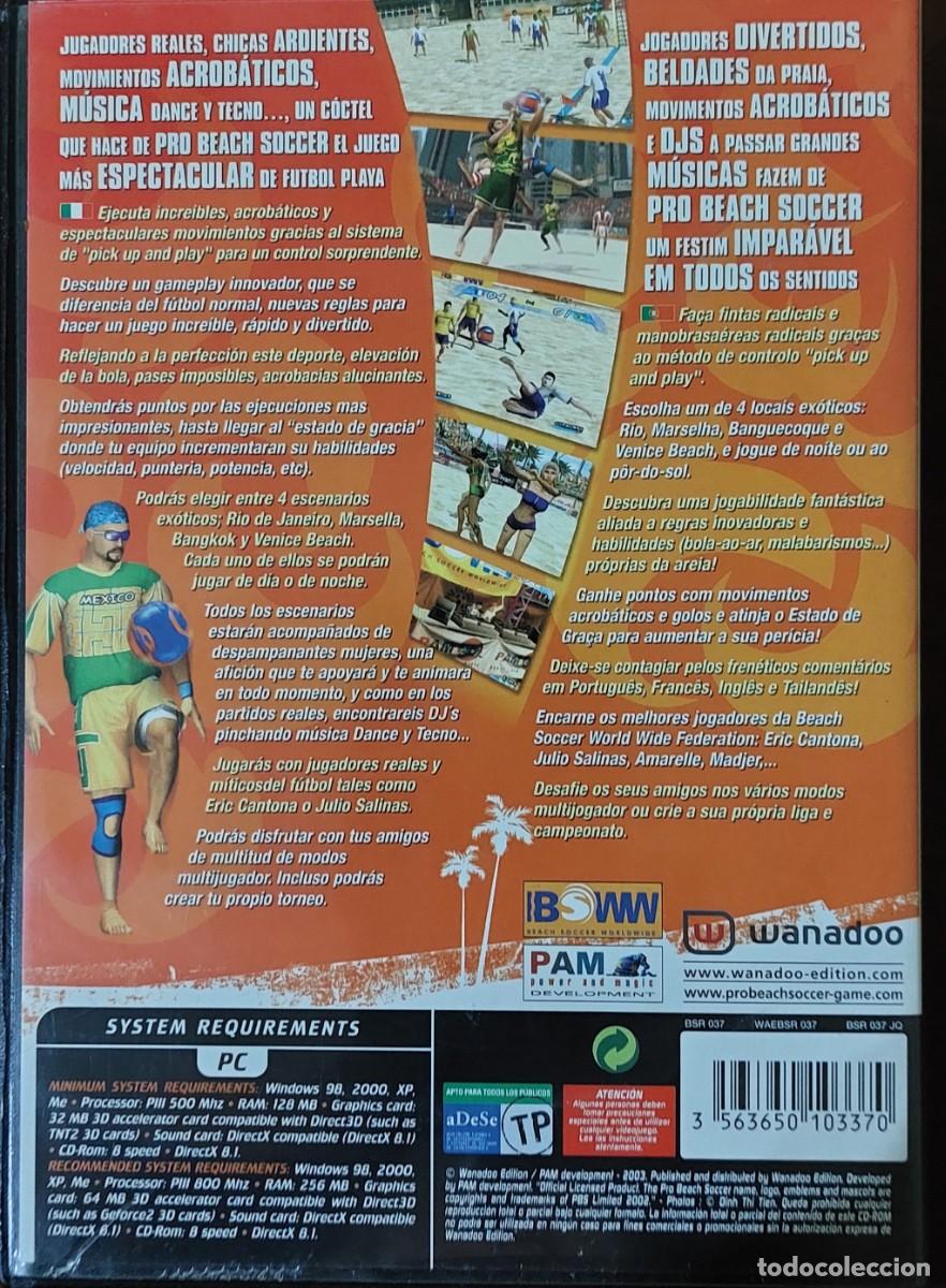 Videojuegos y consolas: Pro Beach Soccer WANADOO PC - Foto 2