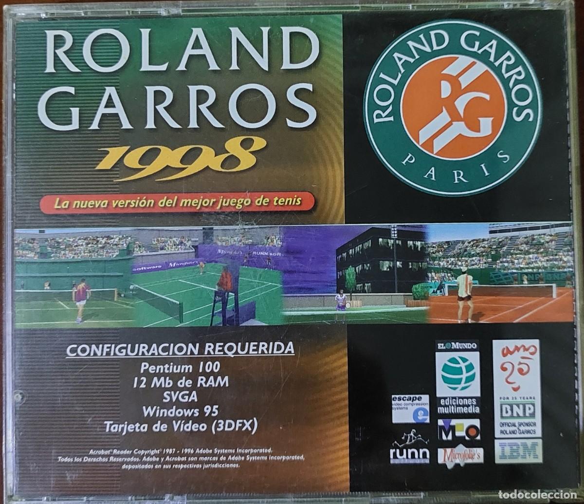 Videojuegos y consolas: Roland Garros Paris 1998 PC CD-ROM - Foto 2