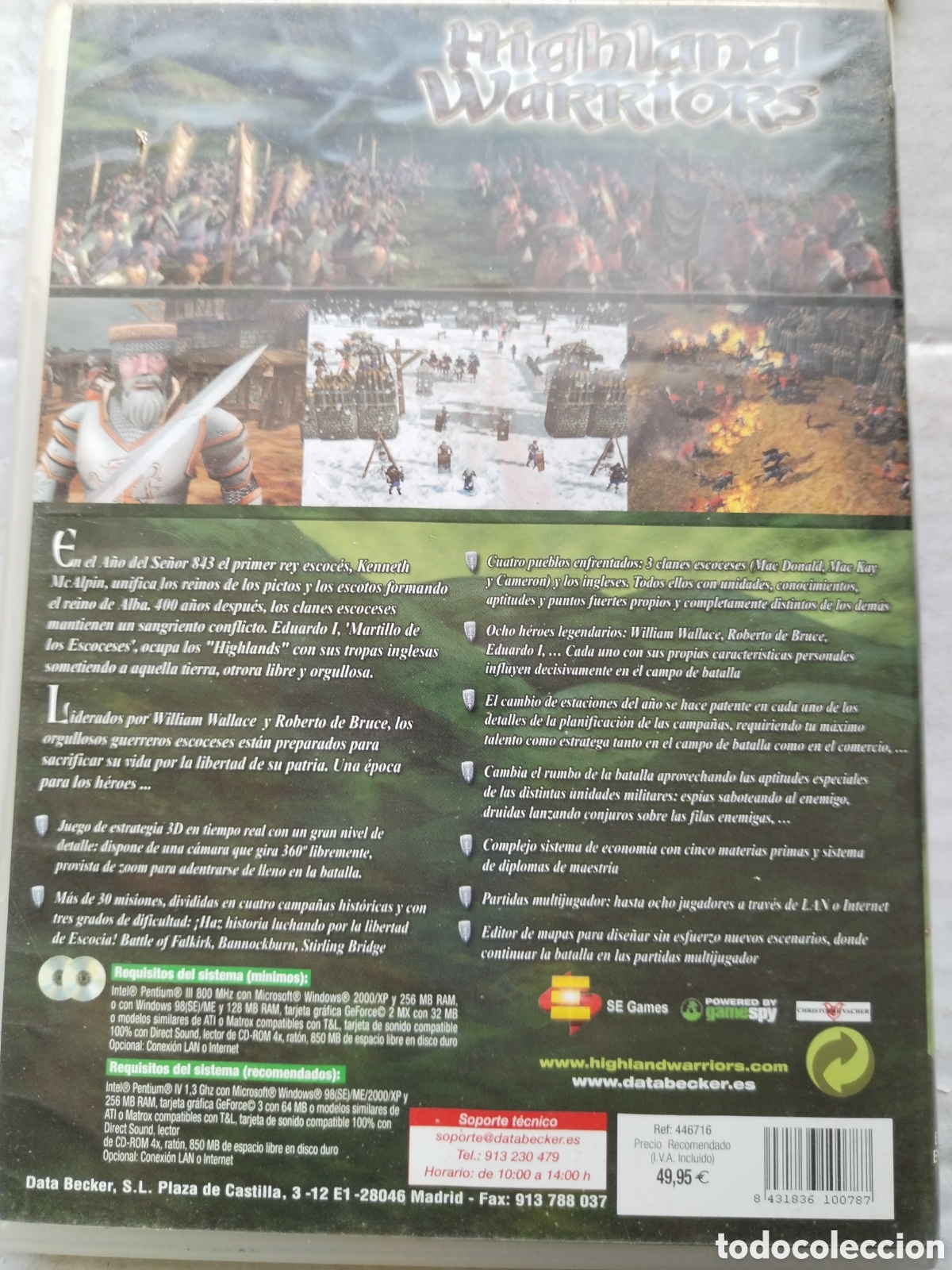 Videojuegos y consolas: HIGHLAND WARRIORS JUEGO PC 2 DISCOS - Foto 3