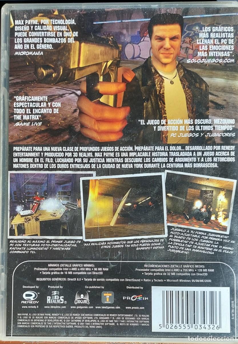 Videojuegos y consolas: Max Payne REMEDY TM PC CD-ROM - Foto 2