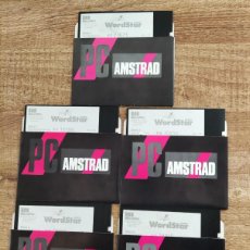 Videojuegos y Consolas: AMSTRAD WORDSTAR - LOTE DE 5 DISCOS FLEXIBLES 5,25' - 5 1/4
