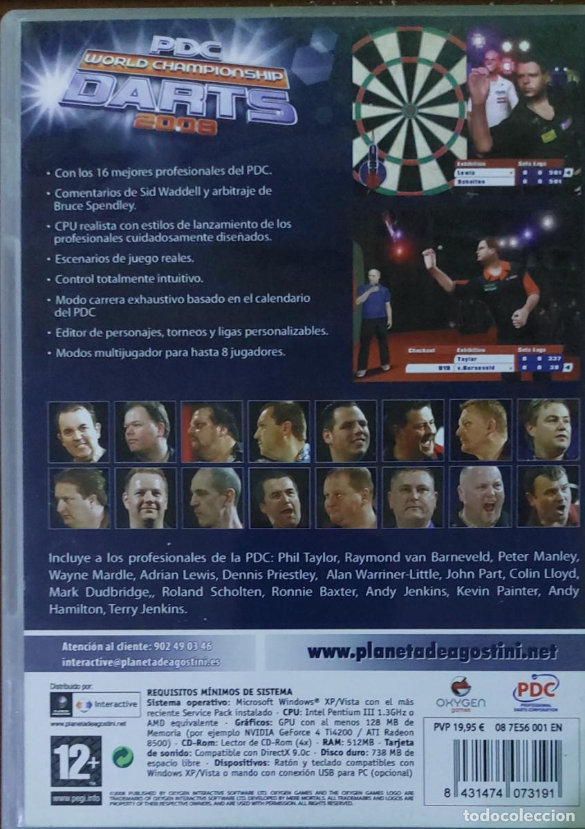 Videojuegos y consolas: PDC World Championship Darts 2008 OXYGEN GAMES PC CD-ROM - Foto 2
