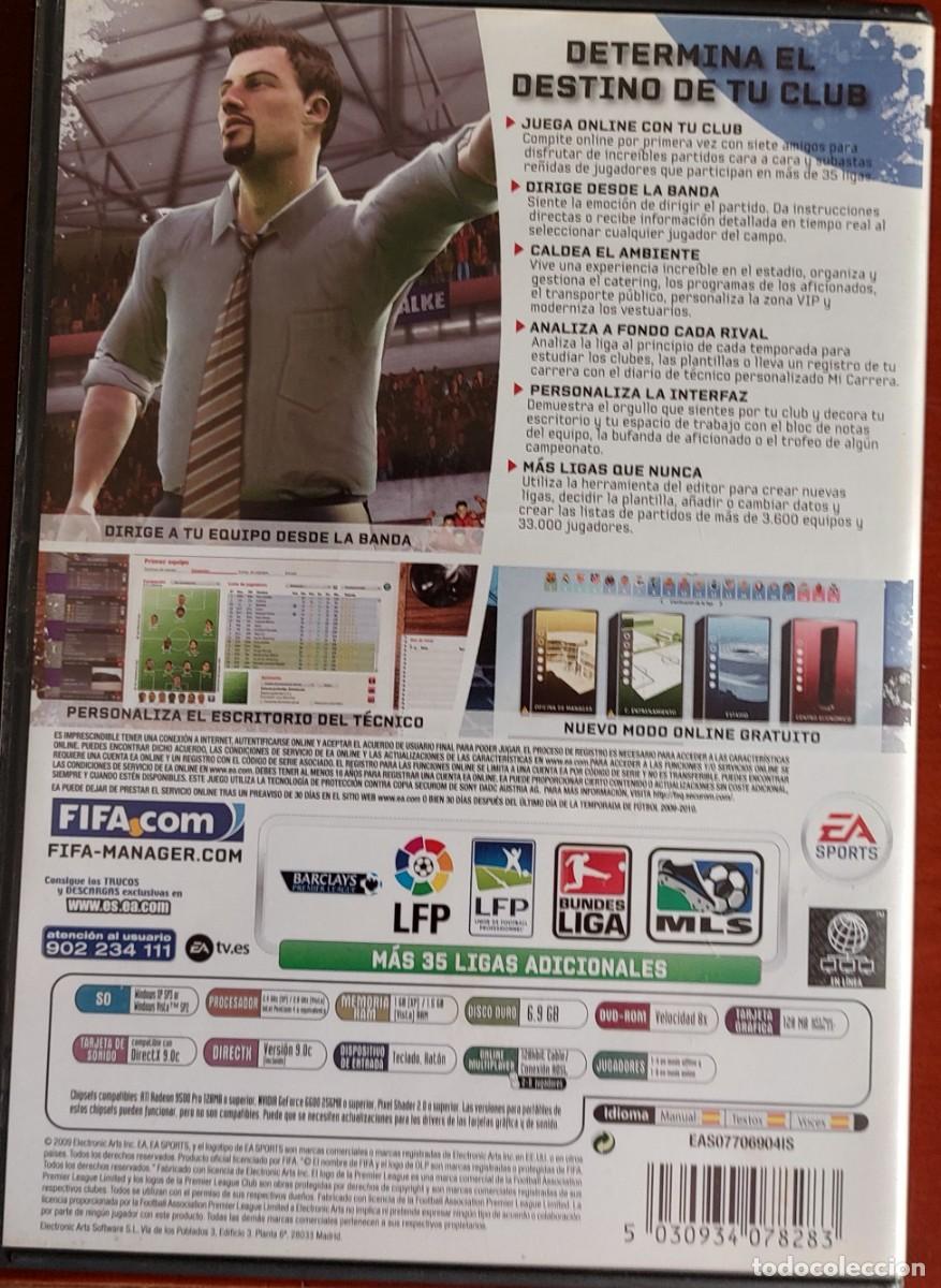 Videojuegos y consolas: Fifa Manager 10 Ea Sports PC DVD-ROM - Foto 3