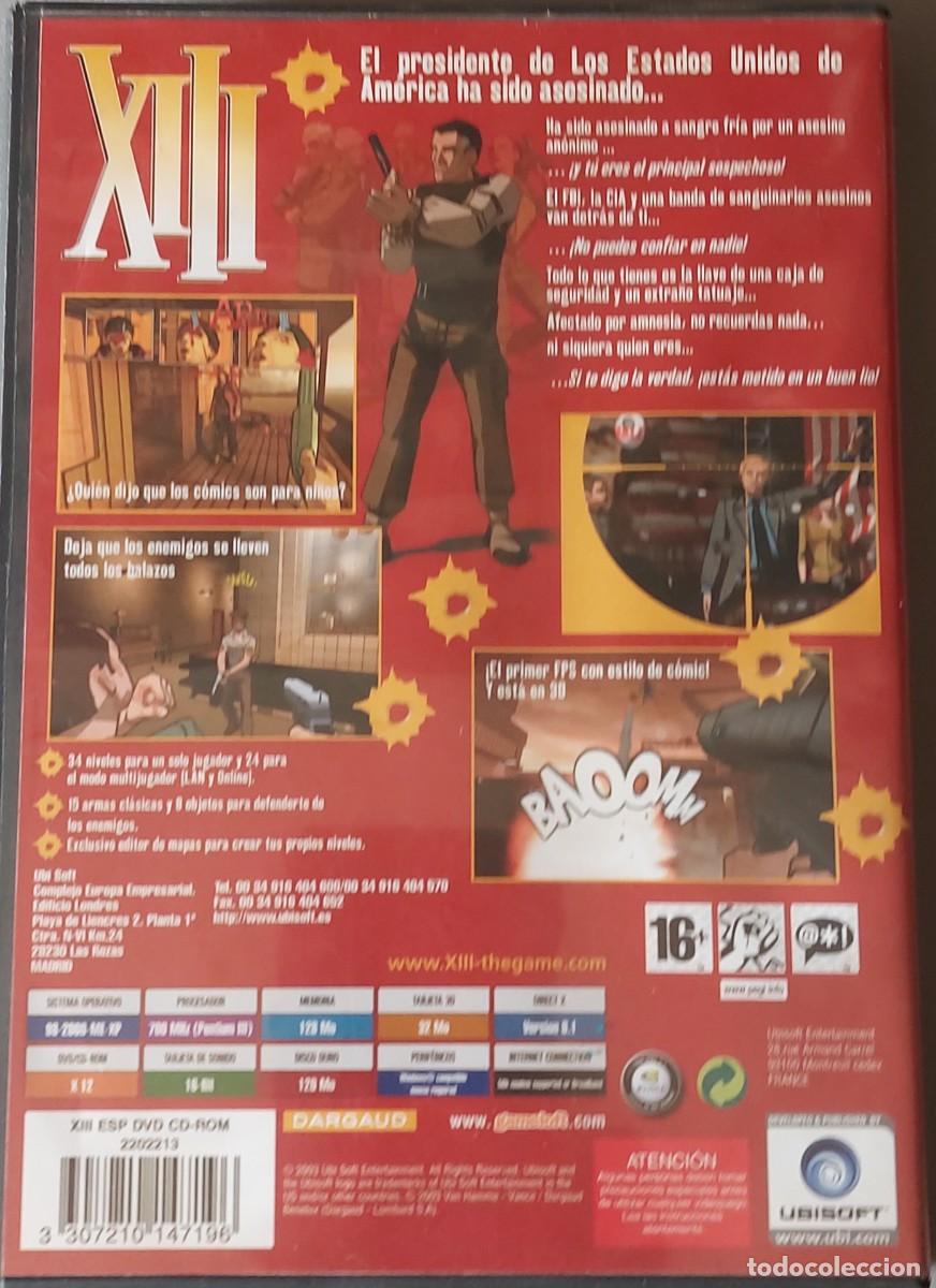 Videojuegos y consolas: XIII UBISOFT PC CD-ROM 4 CD - Foto 3