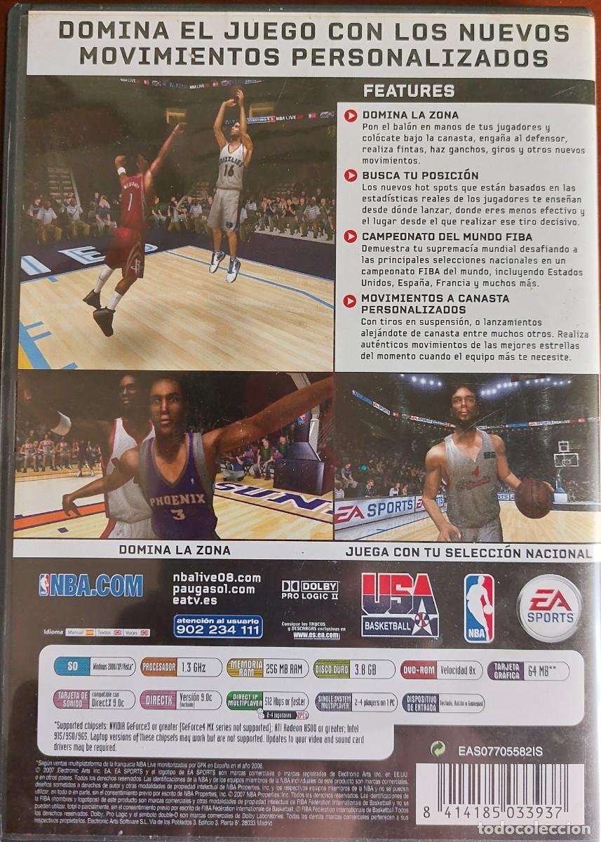 Videojuegos y consolas: NBA LIVE 08 EA SPORTS PC DVD-ROM - Foto 2