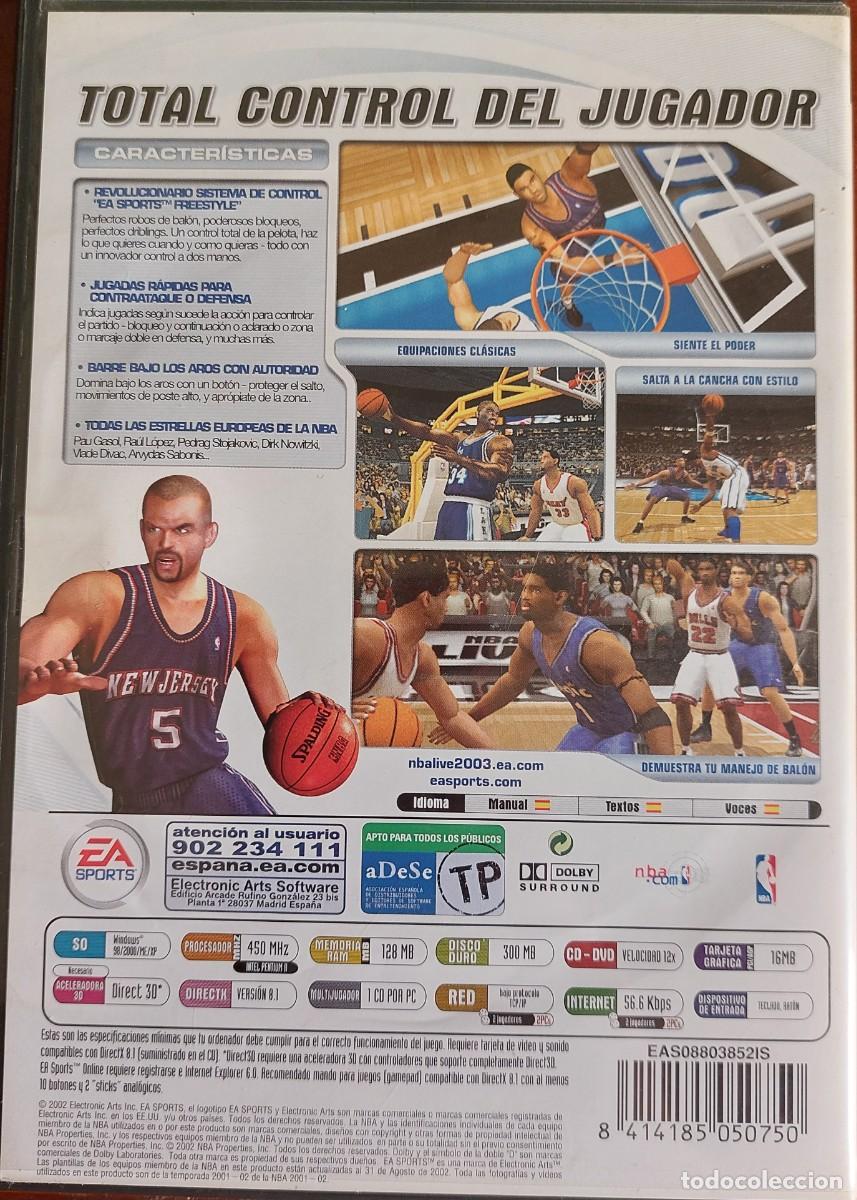Videojuegos y consolas: Nba live 2003 Ea Sports PC CD-ROM - Foto 2