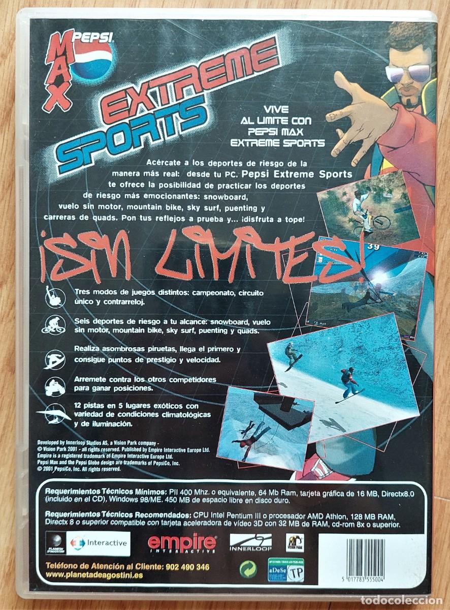 Videojuegos y consolas: Juego PC Extreme Sports Pepsi Max. 2001 Empire Interactive, Interloop Studios - Foto 2