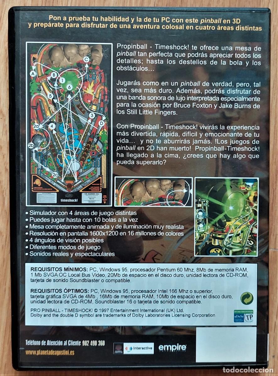 Videojuegos y consolas: Juego PC Pro Pinball Timeshock! 1997 Empire Interactive - Foto 2