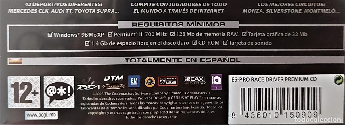 Videojuegos y consolas: Juego PC Pro Race Driver. Espa&ntilde;ol. 2003 Codemasters, FX Interactive - Foto 4