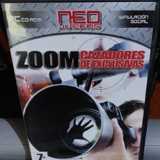 Videojuegos y Consolas: ZOOM CAZADORES DE EXCLUSIVAS (SIMULACIÓN SOCIAL) NEO JUEGOS PC CD-ROM