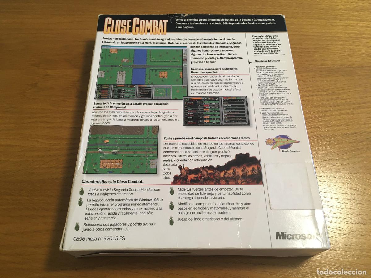Videojuegos y consolas: Microsoft Close Combat caja grande PC - Foto 2