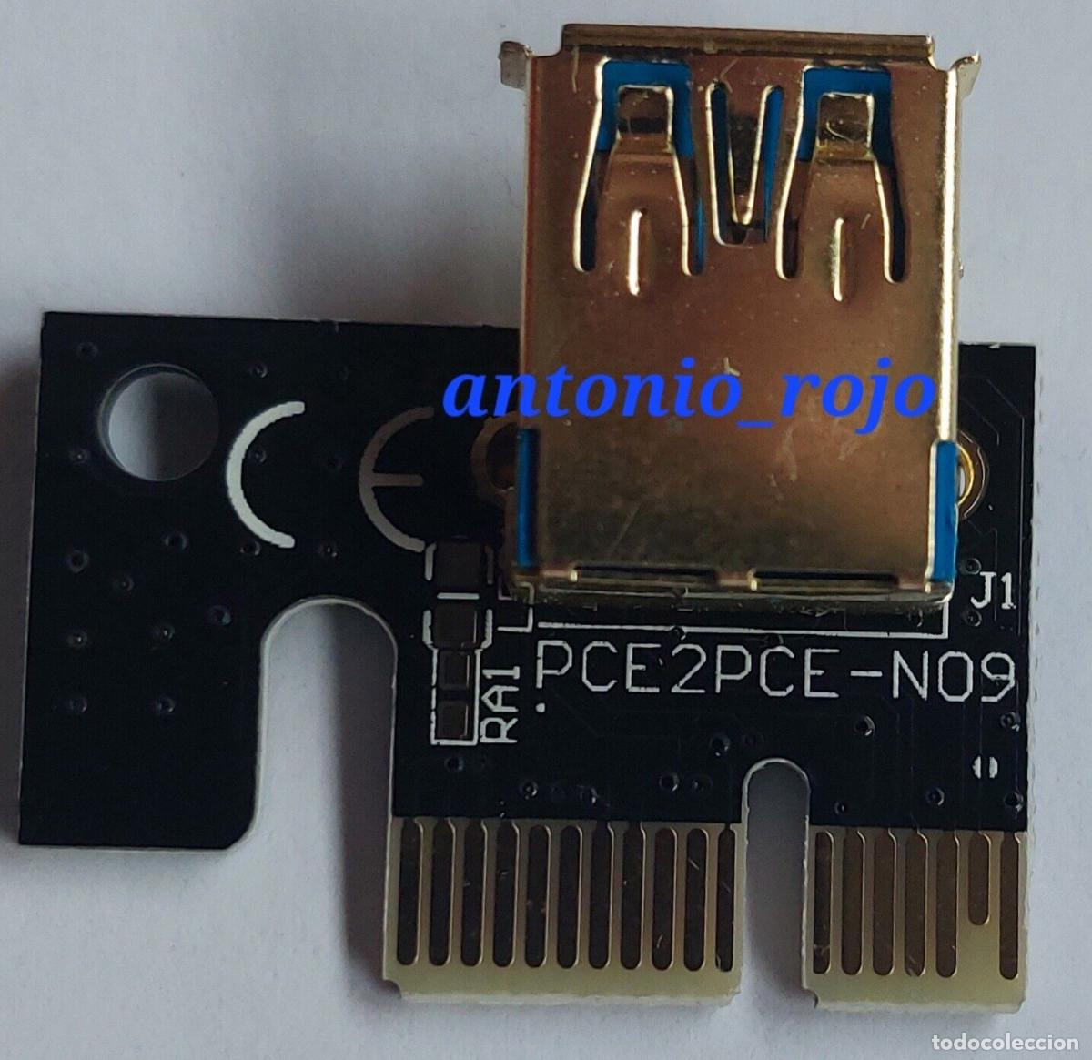 Videojuegos y consolas: Riser PCIE para Tarjeta Gr&aacute;fica GPU Versi&oacute;n 009s Con Cable De 60 Cm - Foto 6