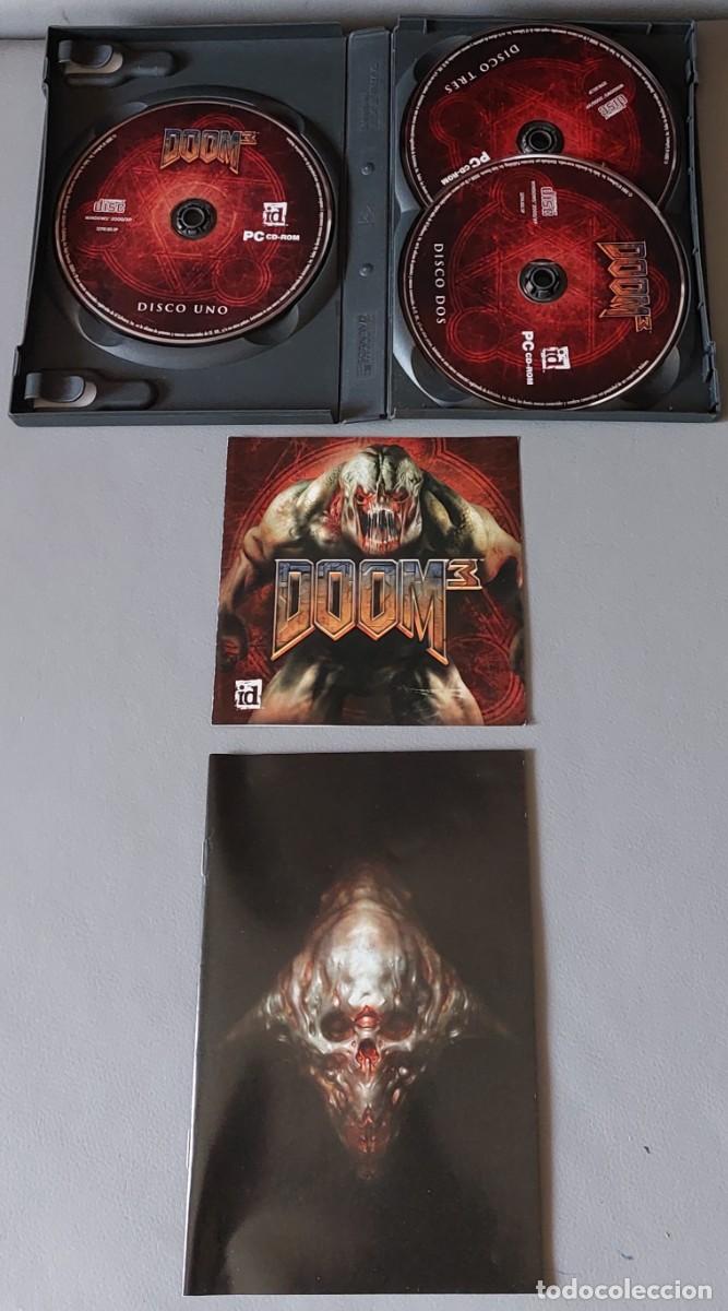 Videojuegos y consolas: DOOM 3 iD ACTIVISION 3 x CD PC CD-ROM - Foto 2