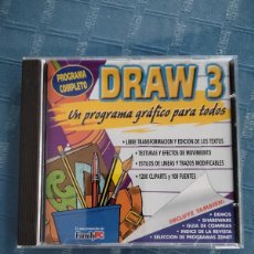 Videojuegos y Consolas: CD UN PROGRAMA GRÁFICO PARA TODOS, DRAW 3. Lote 395712109