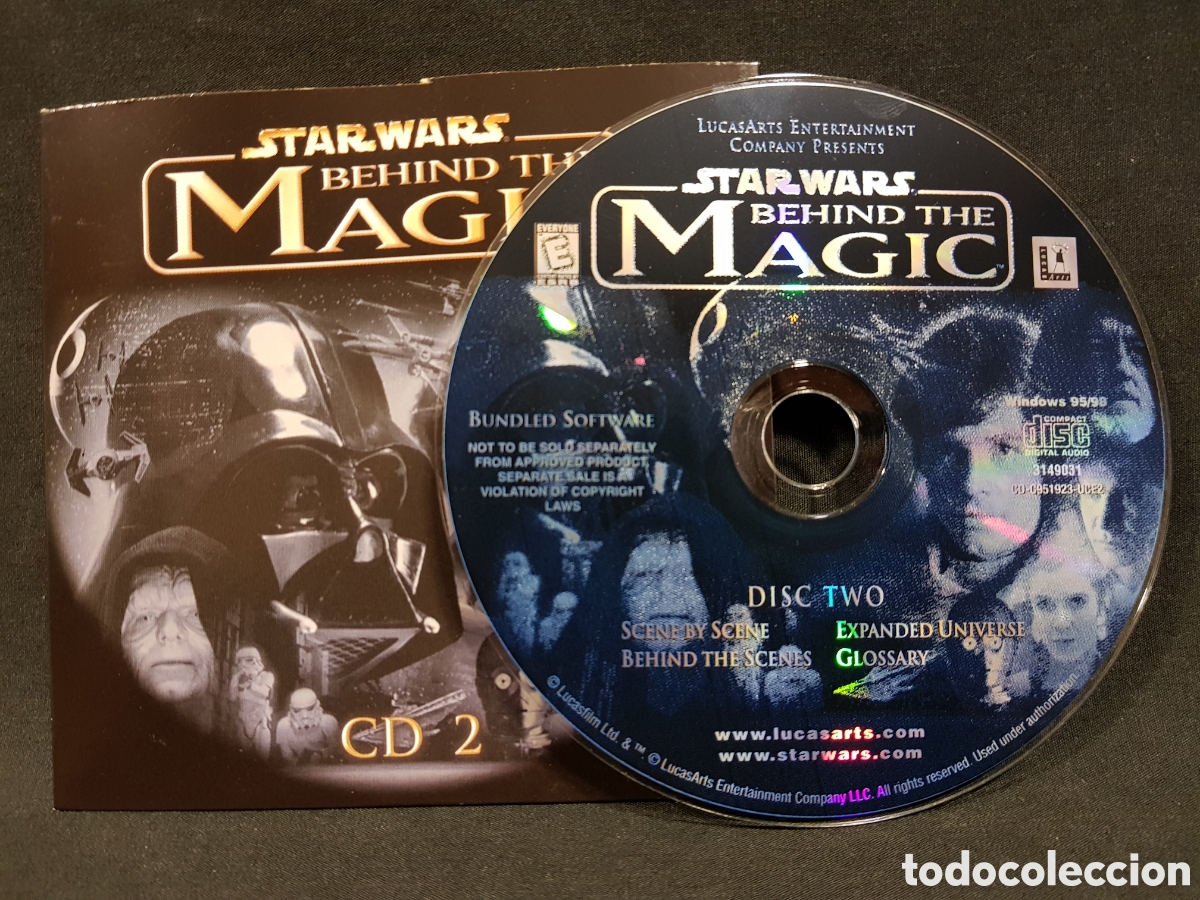 Videojuegos y consolas: 2 CD ROM STAR WARS BEHIND THE MAGIC 1998 - Foto 6