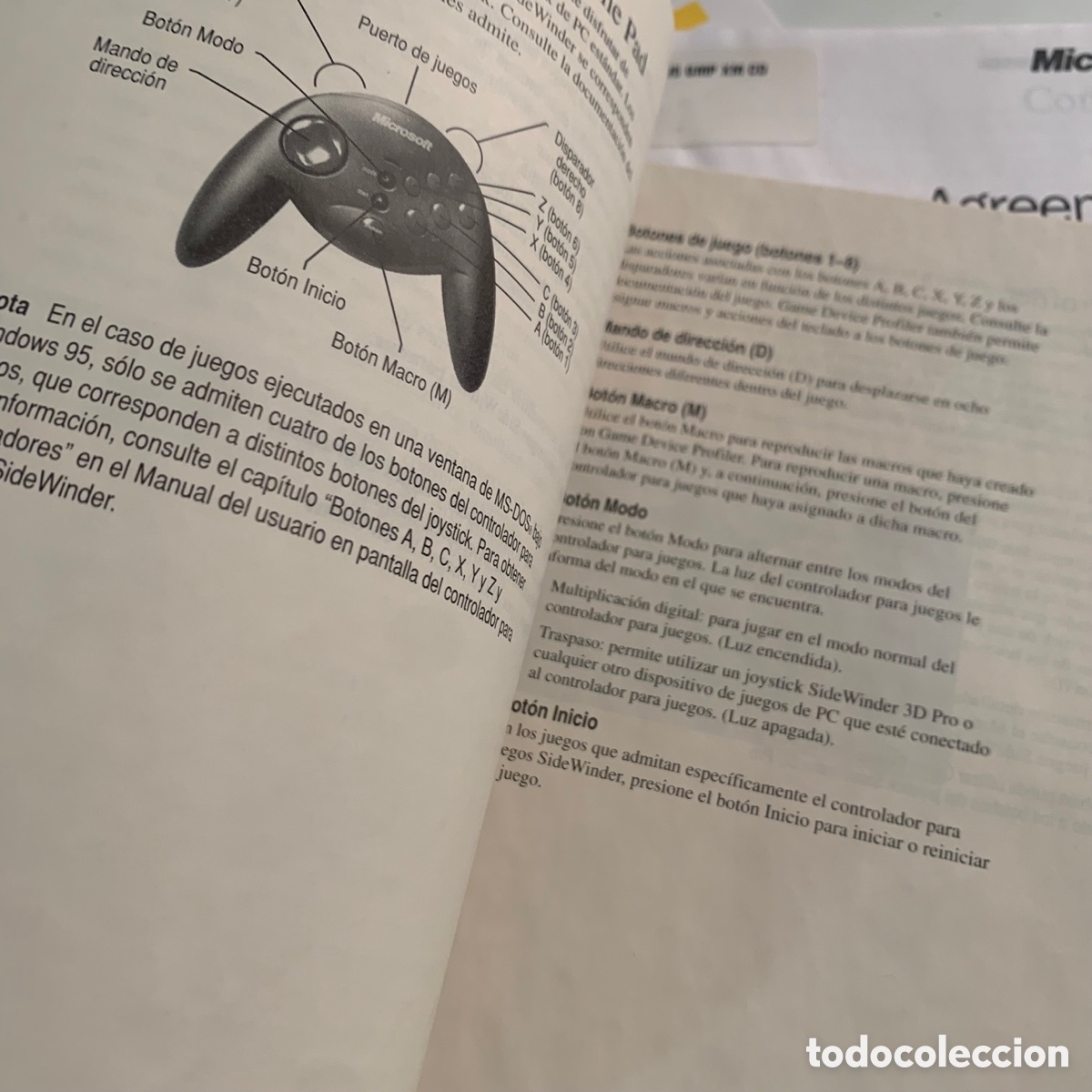 Videojuegos y consolas: Manuel de instrucciones microsoft sidewinder game pad - Foto 2