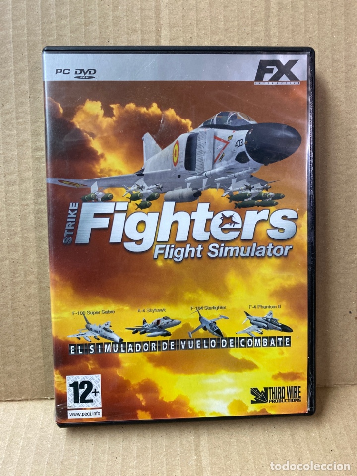 Videojuegos y consolas: JUEGO PC STRIKE FIGHTERS, FLIGHT SIMULATOR. INCLUYE MANUAL - Foto 1