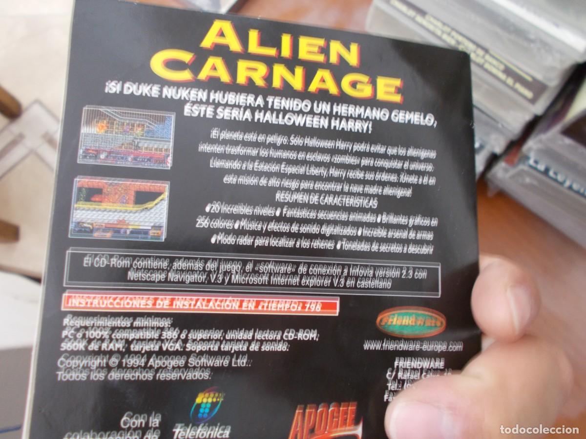 Videojuegos y consolas: ALIEN CARNAGE JUEGO PARA PC NUEVO SIN USO - Foto 2