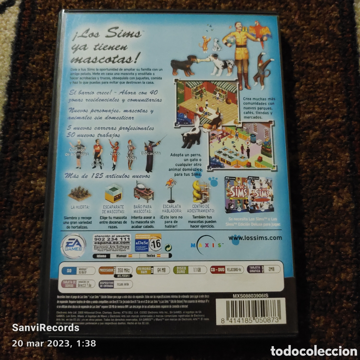 Videojuegos y consolas: PC CD-ROM: LOS SIMS ANIMALES A RAUDALES, DISCO DE EXPANSI&Oacute;N (EA) - Foto 2