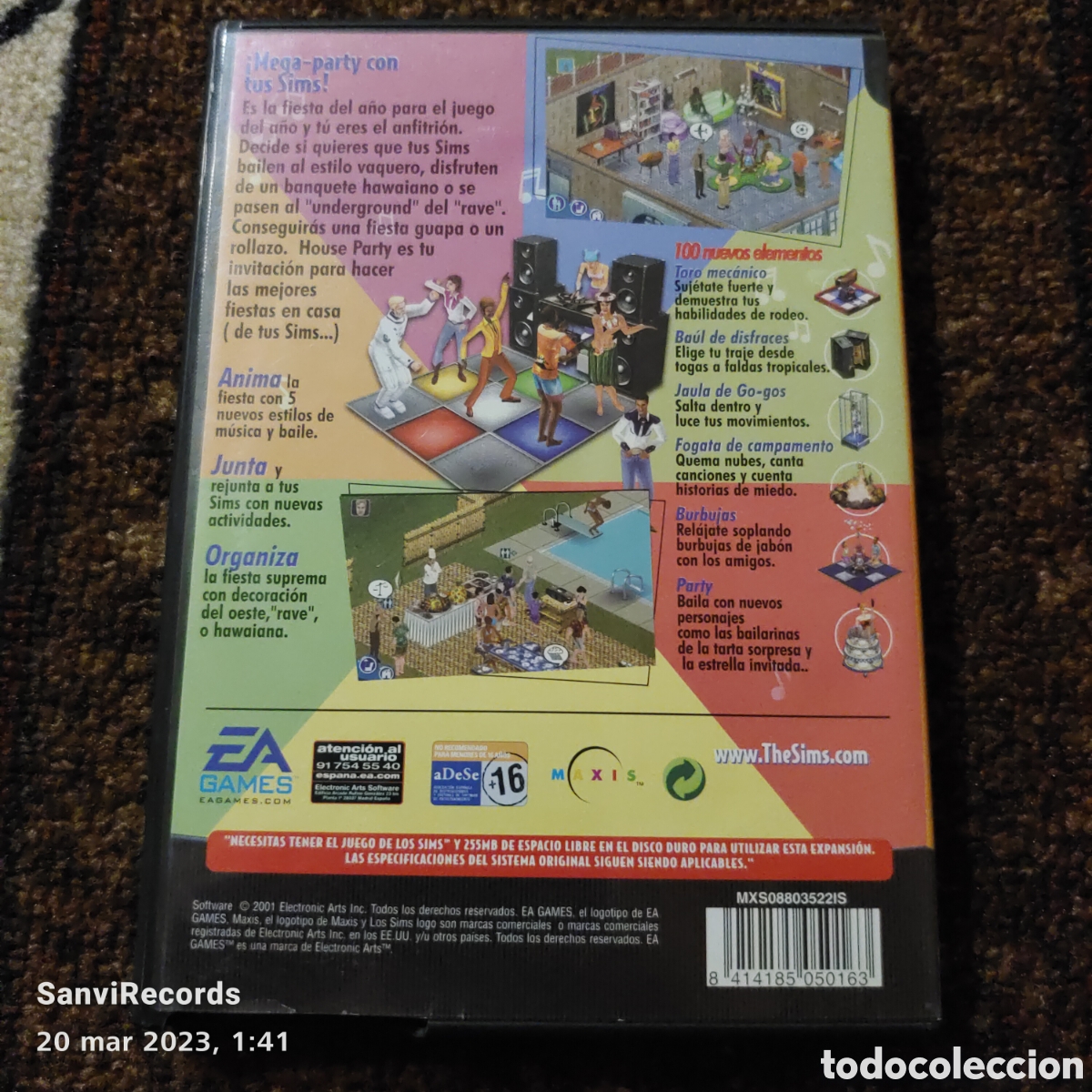 Videojuegos y consolas: PC CD-ROM: LOS SIMS HOUSE PARTY, PACK DE EXPANSI&Oacute;N (EA) - Foto 2