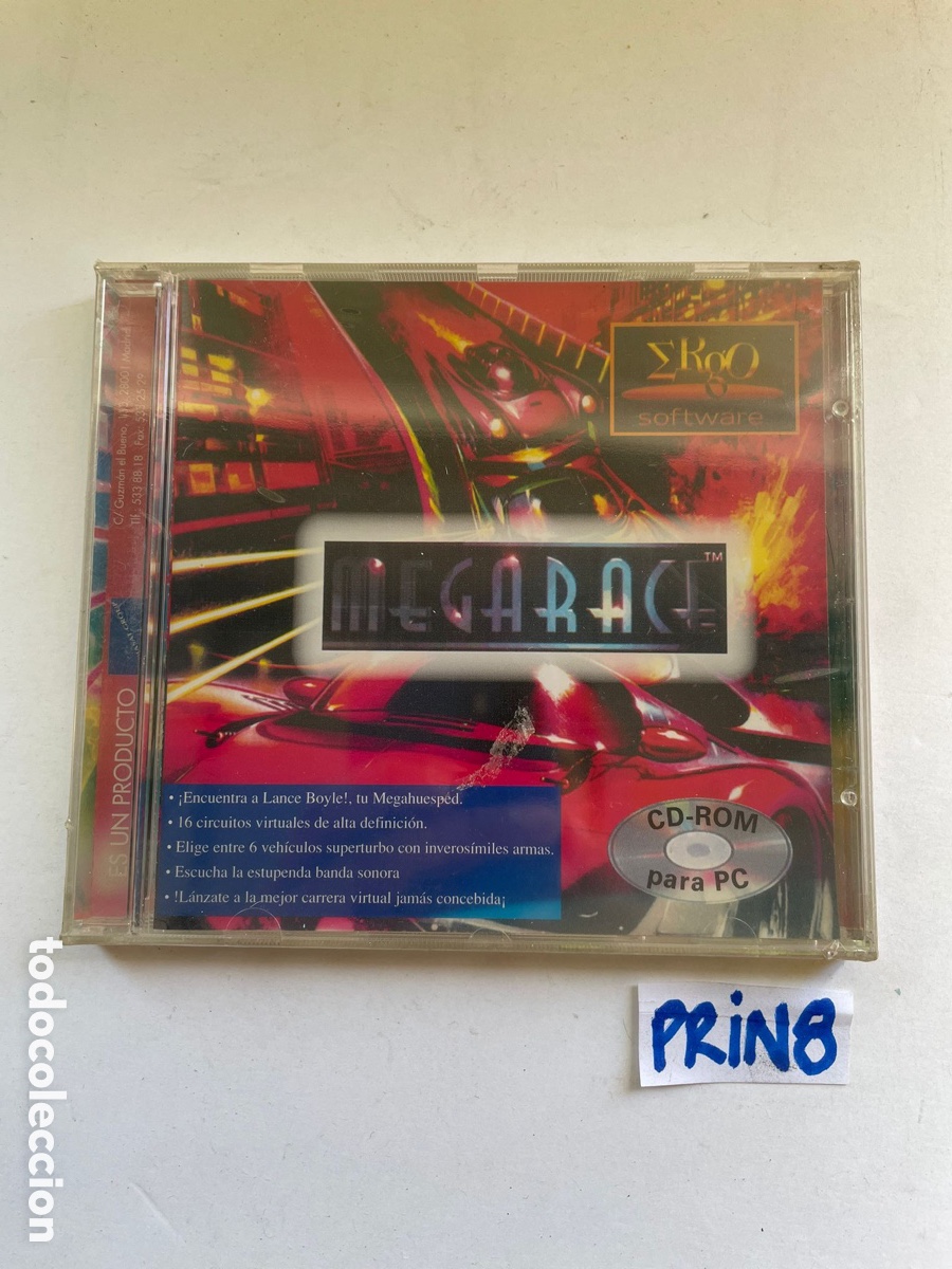 Videojuegos y consolas: MEGARACE -PC CD-ROM- ERGO SOFTWARE VIDEOJUEGO Visitar - Foto 1