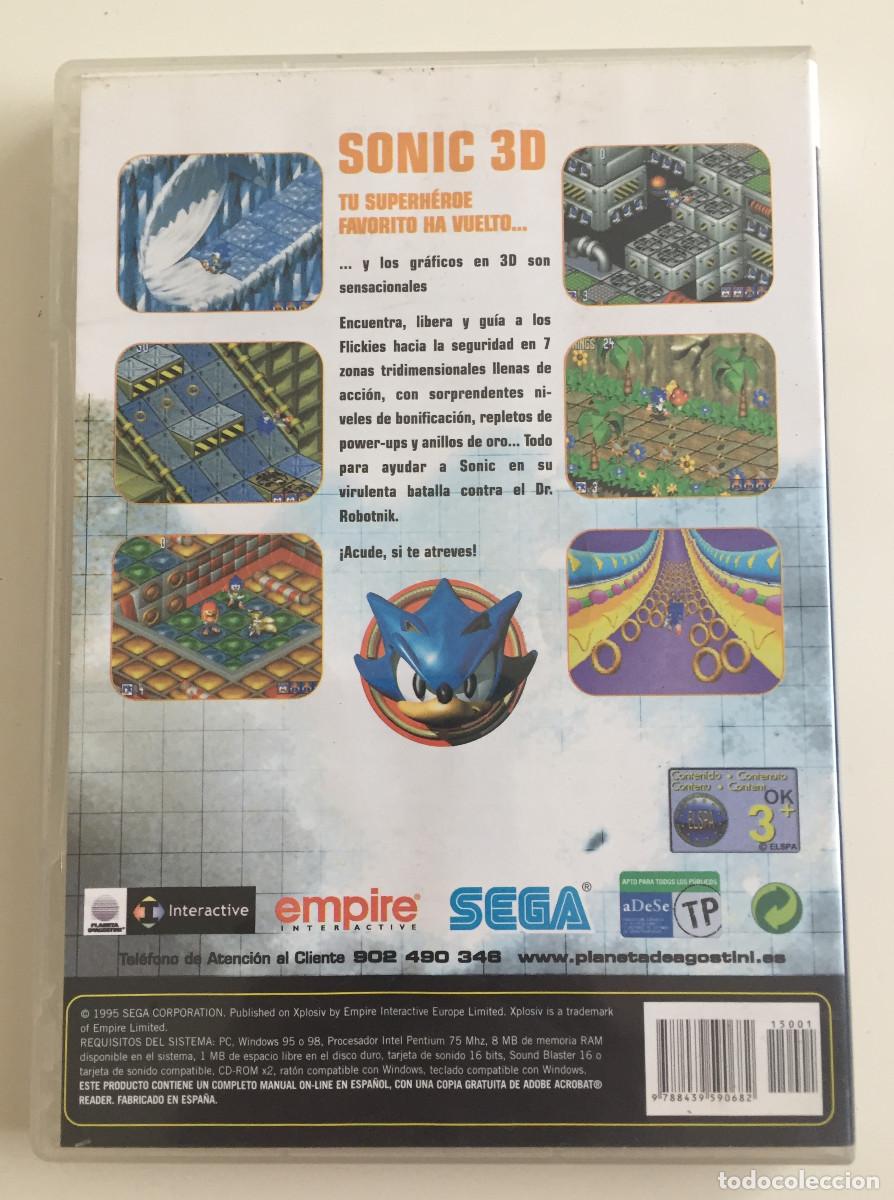 Videojuegos y consolas: SONIC 3D - JUEGO PARA PC - CD ROOM - SEGA - Foto 2