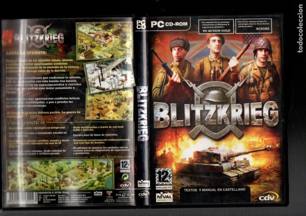 Videojuegos y consolas: PC CD-ROM: BLITZKRIEG. JUEGO DE ESTRATEGIA. 2003 - Foto 1