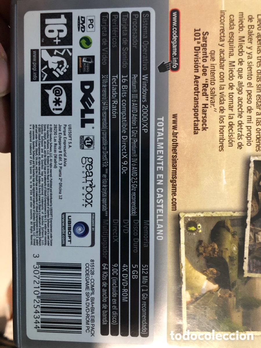 Videojuegos y consolas: BROTHERS IN ARMS PACK PC SEMINUEVO - Foto 4