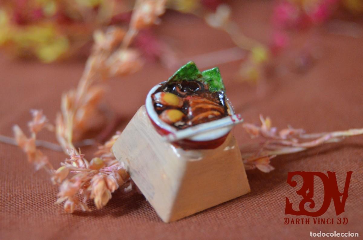Videojuegos y consolas: tecla ordenador teclado keycap custom pc comida ramen - Foto 2
