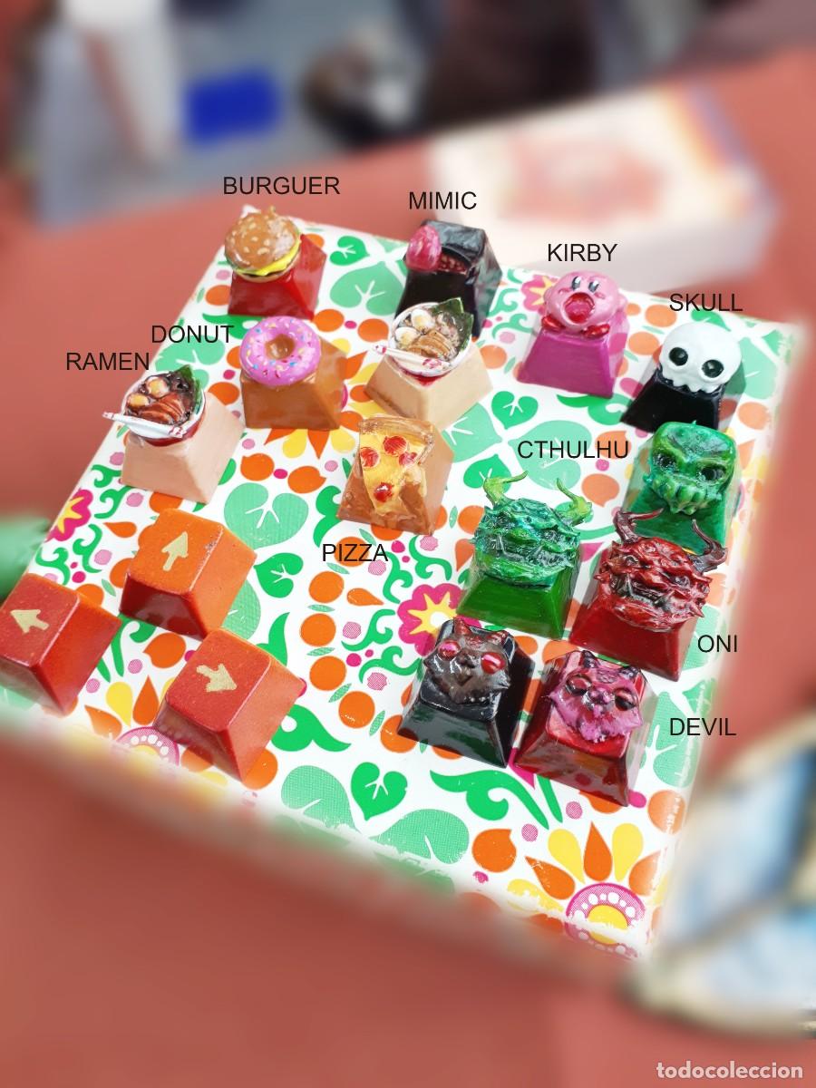 Videojuegos y consolas: tecla ordenador teclado keycap custom pc comida ramen - Foto 4