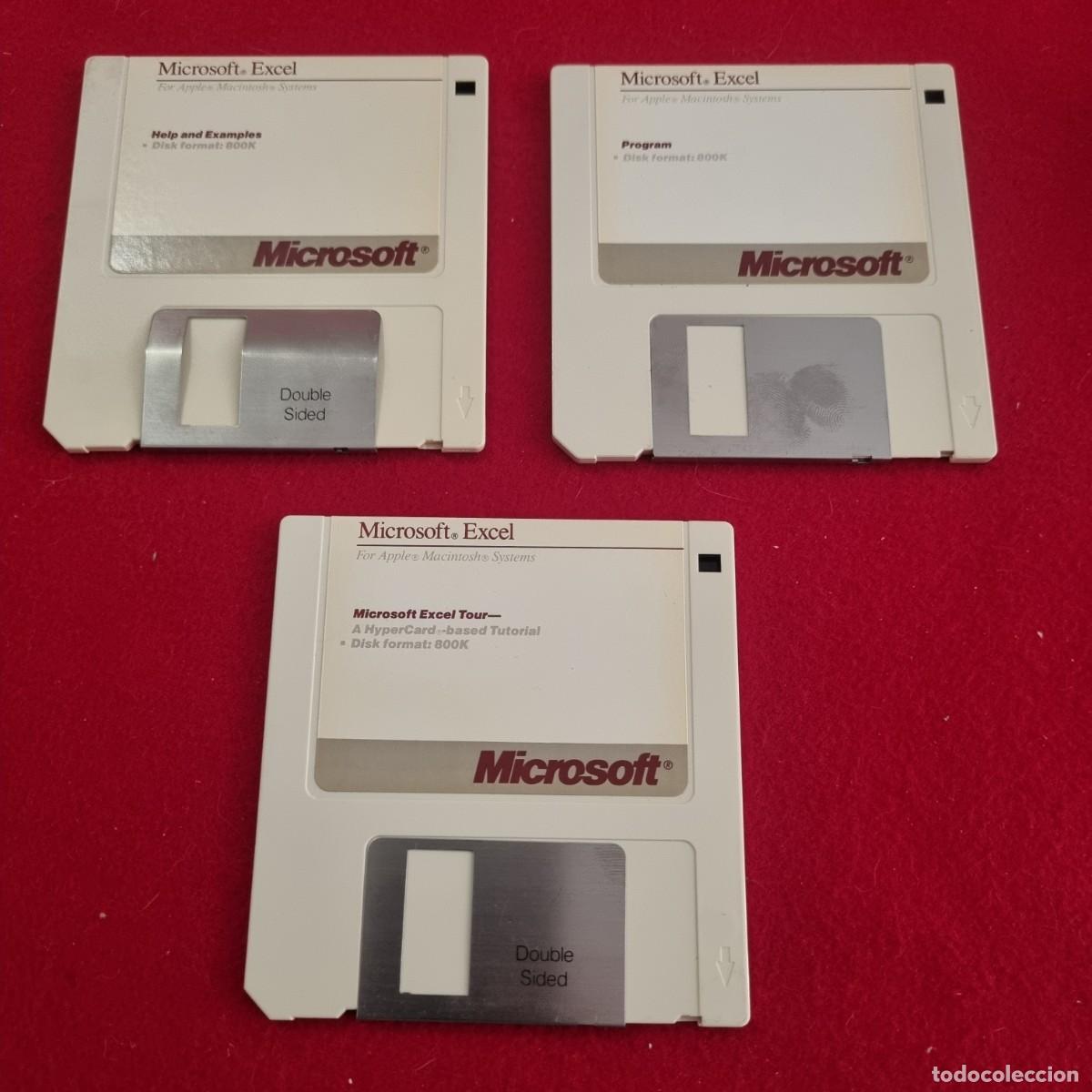 Videojuegos y consolas: MICROSOFT EXCEL LOTE 3 DISQUETES - Foto 1