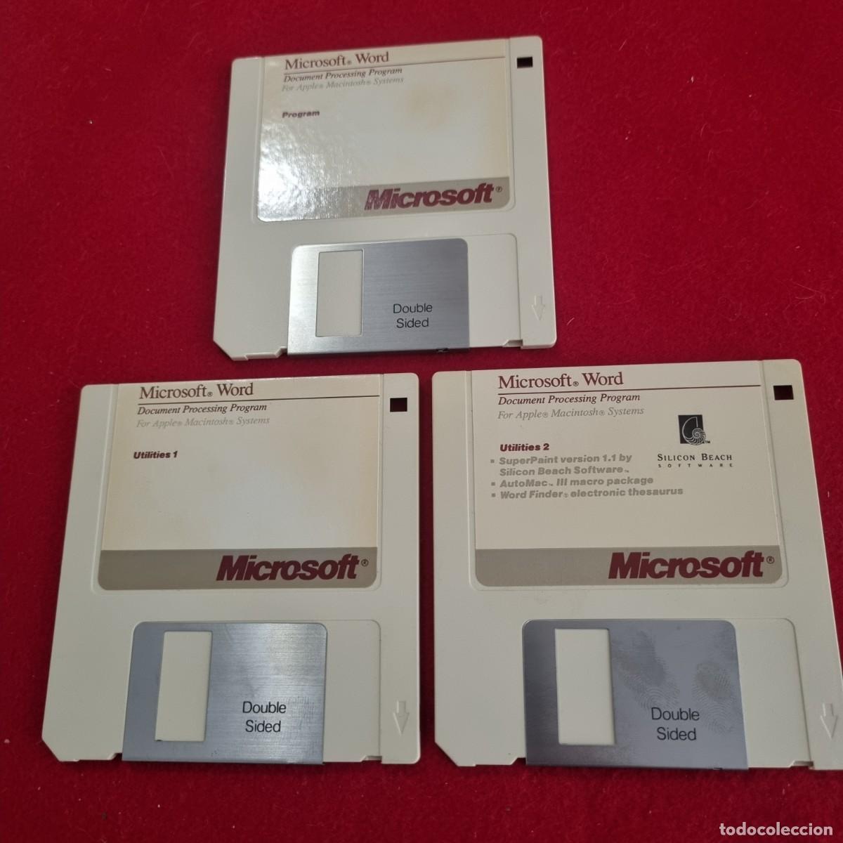 Videojuegos y consolas: MICROSOFT WORD LOTE 3 DISQUETES - Foto 1